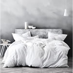Aura Maison Fringe White Bed Linen